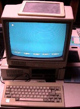 IBM PC Jr with Koala touchpad, Click for a bigger picture